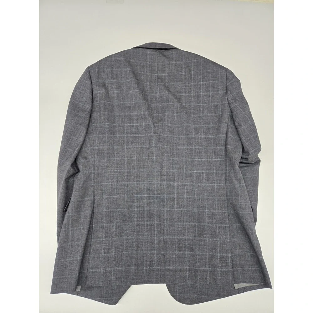 Mattarazi Uomo Men's Super 150's Australian Wool Window‎ Pane Blazer Size 52